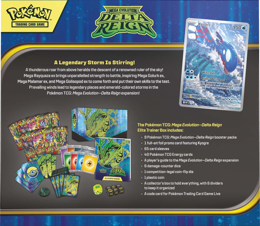 Pokémon TCG: Mega Evolution—Delta Reign Elite Trainer Box (ETB) – English