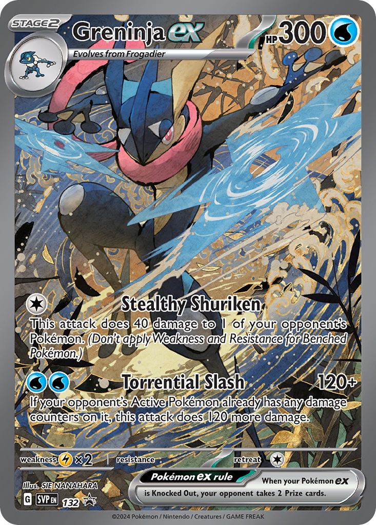 Greninja ex 132 Pokemon card