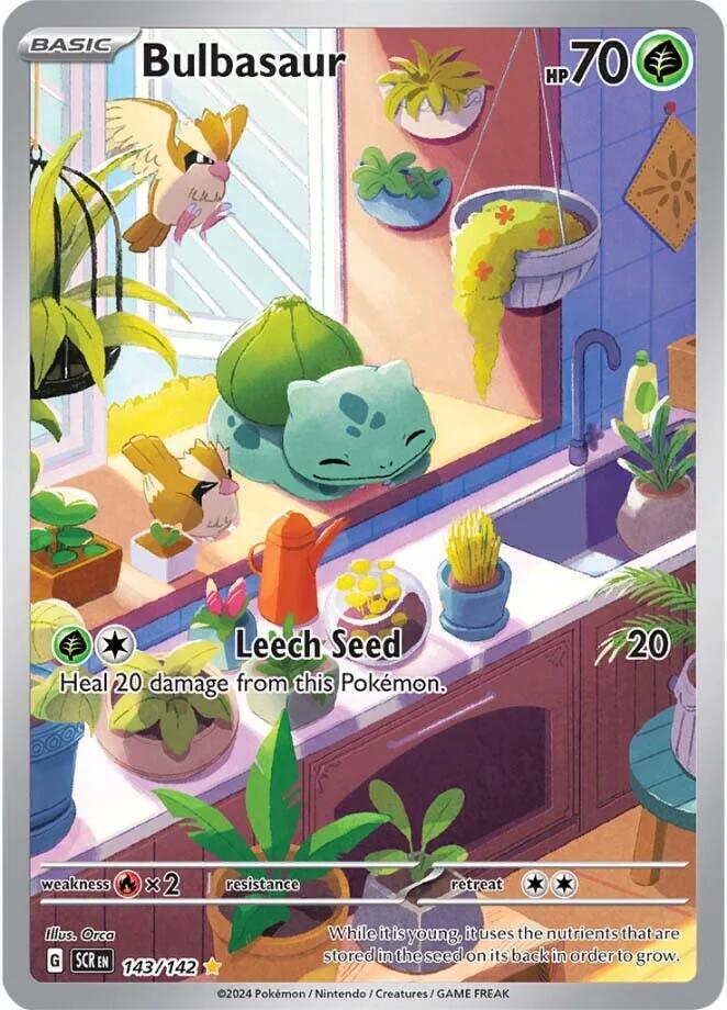 Bulbasaur 143/142 – Stellar Crown | English | Ready to Ship