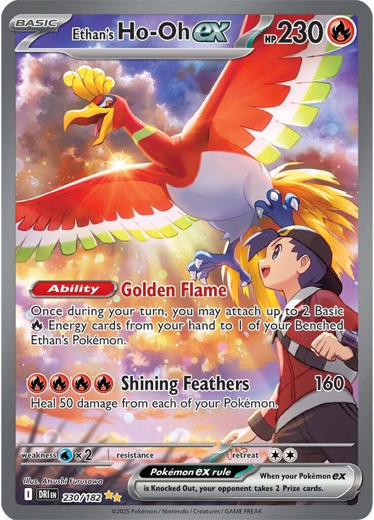 Ethan’s Ho-Oh ex 230/182 – Destined Rivals | English | Ready to Ship