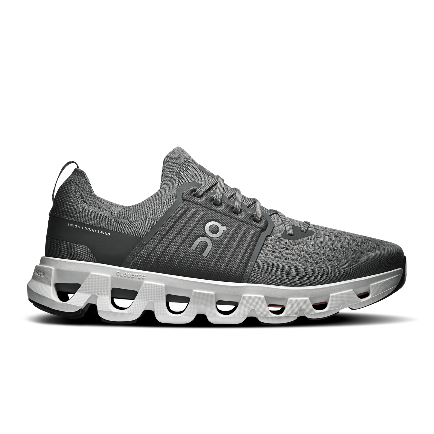 On Cloudswift 4 - Men's Everyday Running Shoe - Rock / White