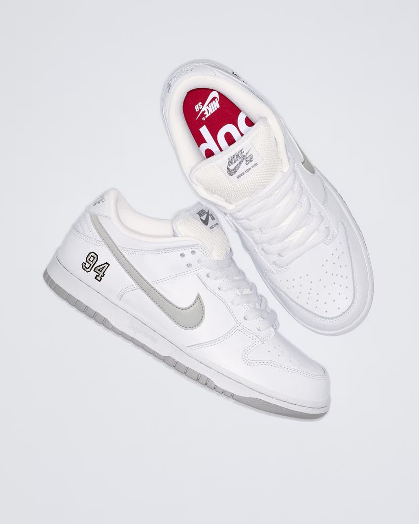 🤍 Nike x Supreme SB Dunk – White