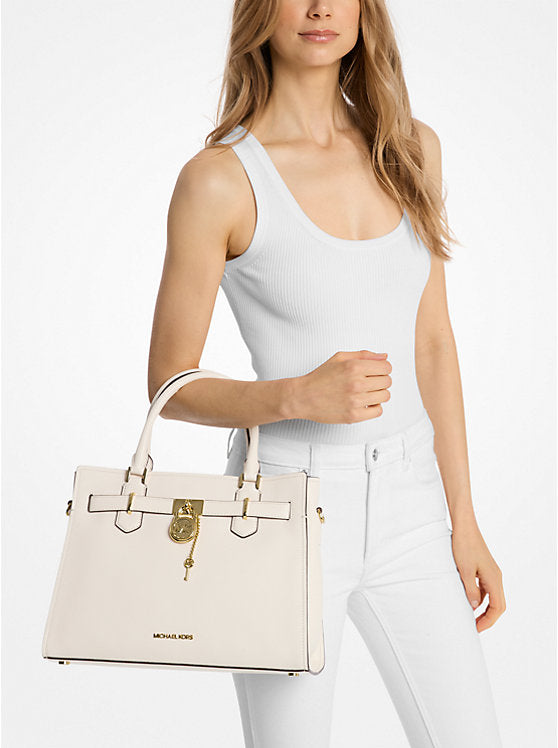 Michael Kors Hamilton Medium Leather Satchel
