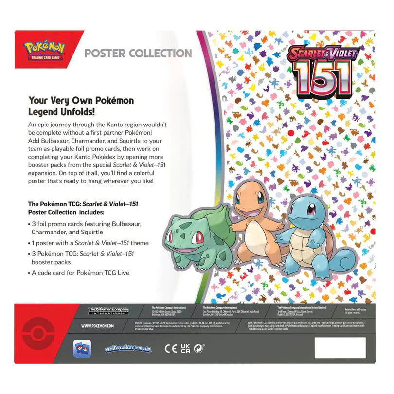 Pokémon TCG: Scarlet & Violet – 151 Poster Collection (Assorted)