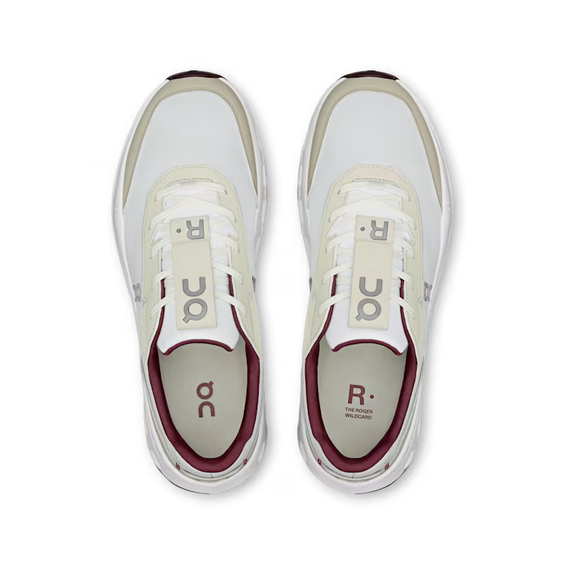 On The Roger Wildcard Men's Shoes - Ivory Maroon