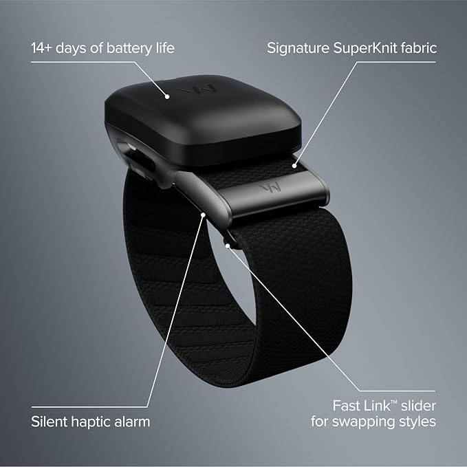 WHOOP 5.0 Device + CoreKnit Band – Obsidian (Includes 12-Month Membership)