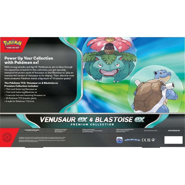 Pokémon TCG: Venusaur EX & Blastoise EX Premium Collection – SV Series