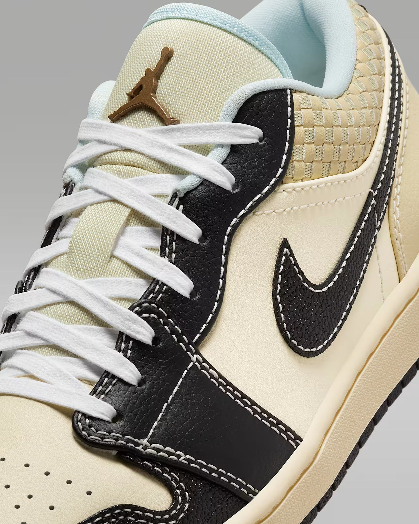 Jordan 1 Low SE Coconut Milk Black Muslin
