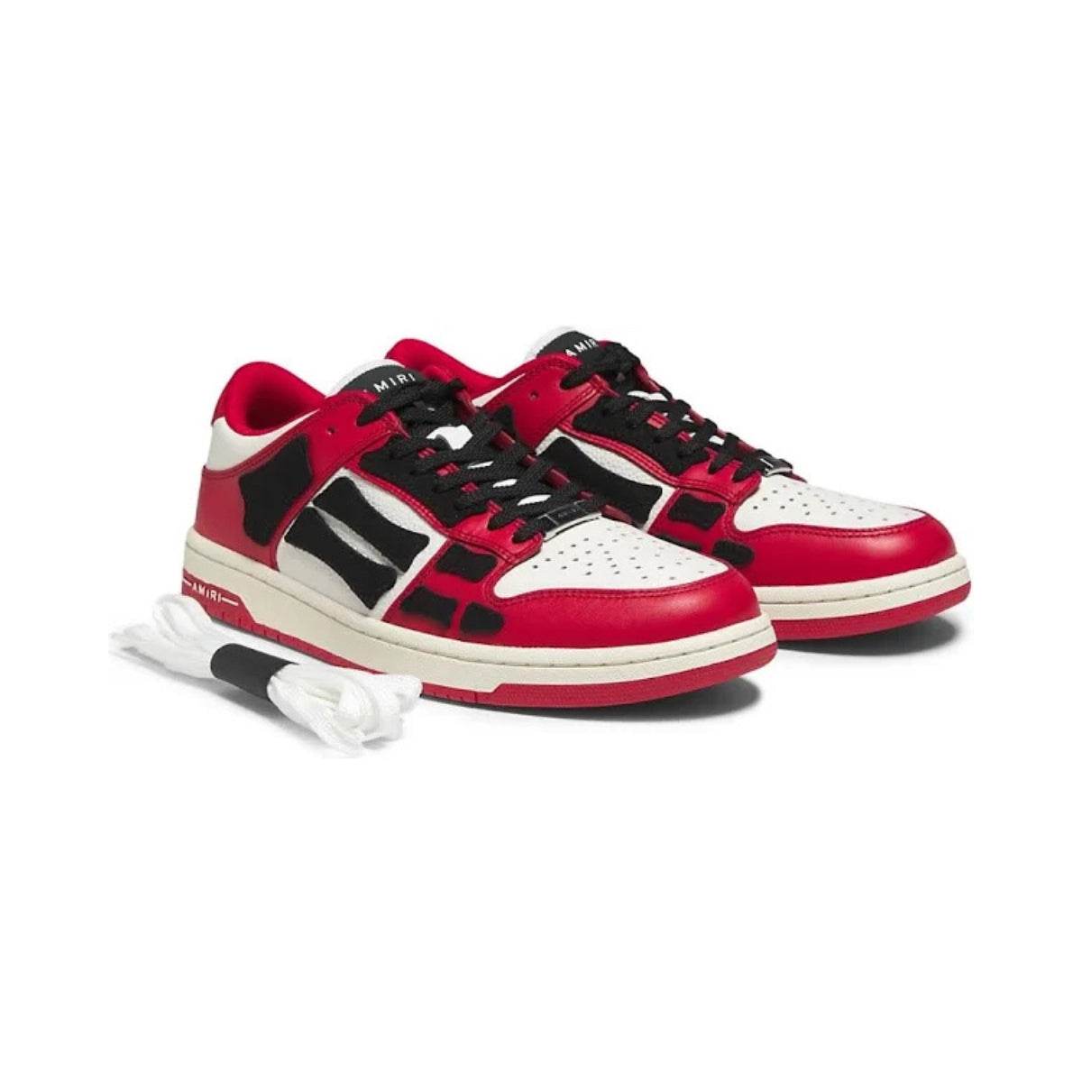 Amiri Skel Top Low Red White - Laceupclub