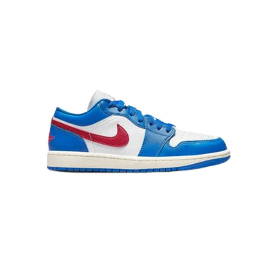 Jordan 1 Low Sport Blue Gym Red - Laceupclub