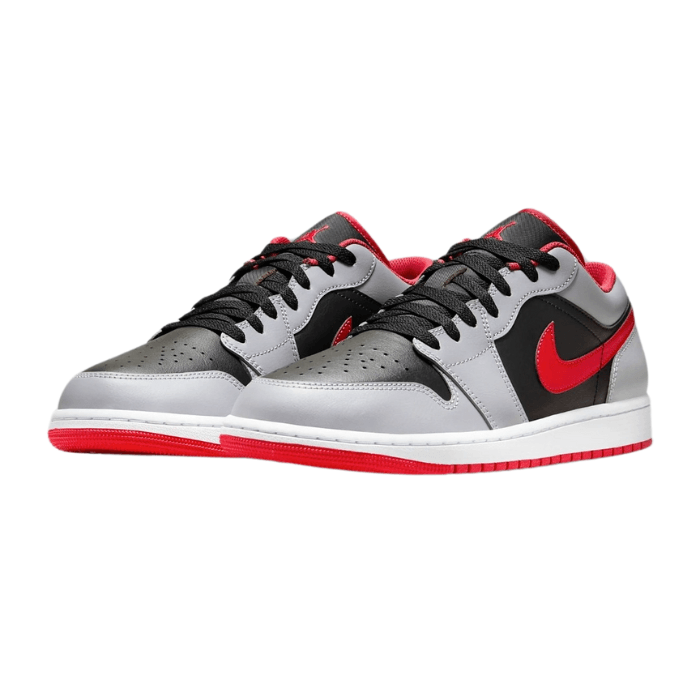 Jordan 1 Low Black Fire Red - Laceupclub
