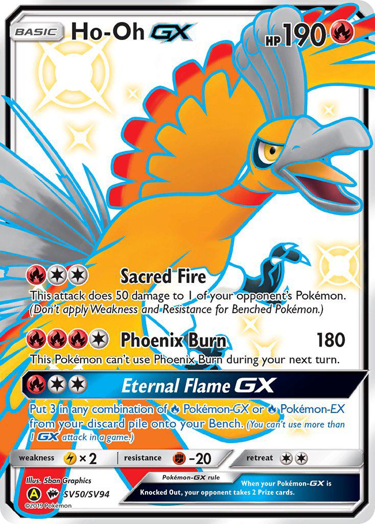 Ho-Oh-GX SV50/SV94 Pokemon card