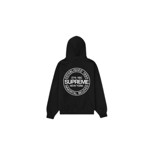 Supreme Hoodie Varsity Hooded Black - Laceupclub