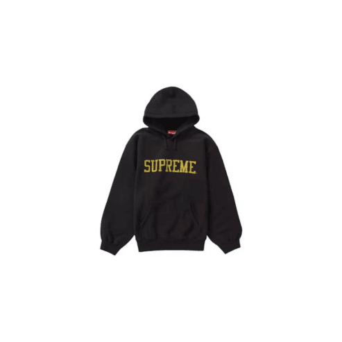 Supreme Hoodie Varsity Hooded Black - Laceupclub
