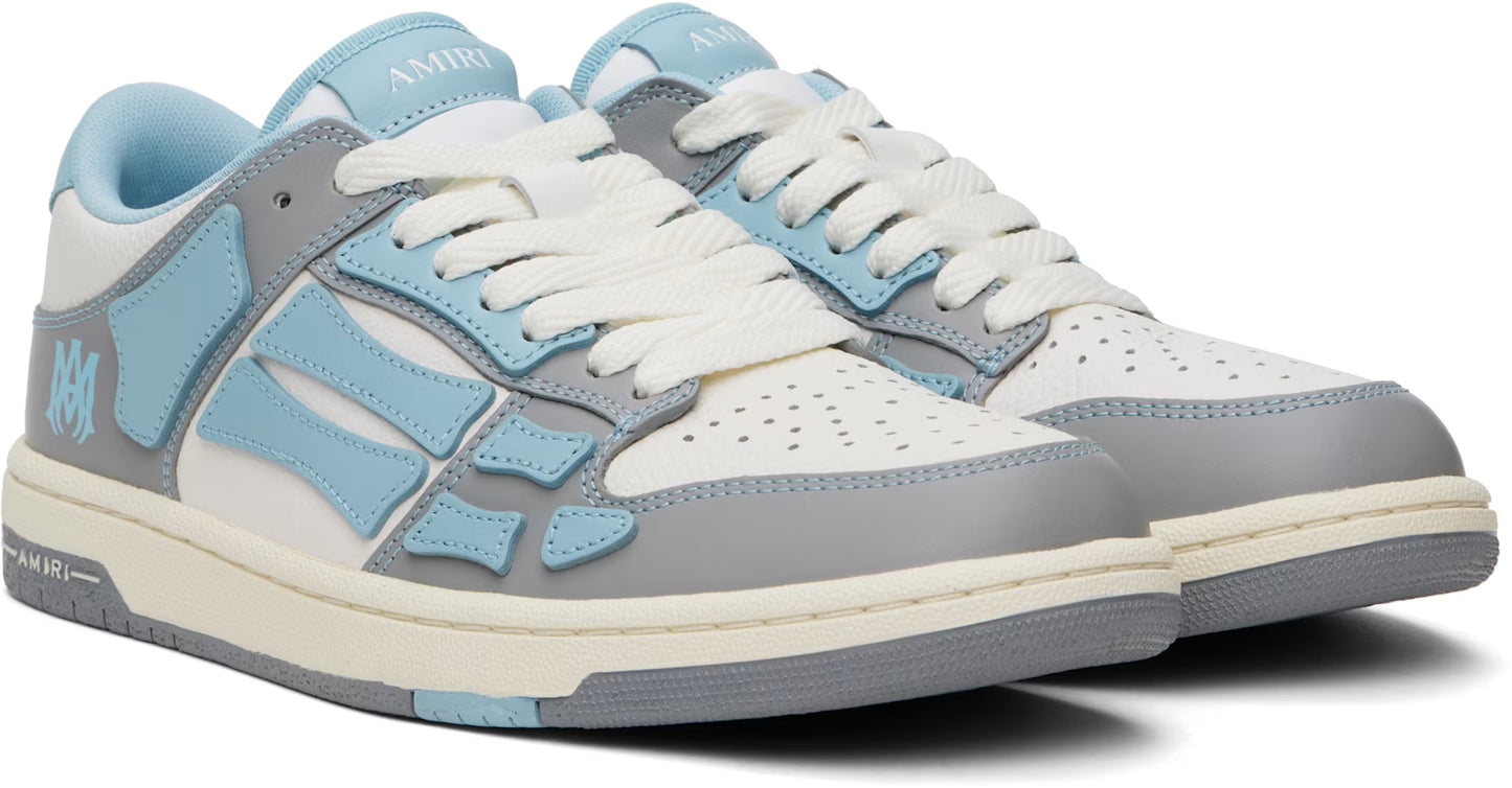 Amiri Skel Top Low Blue & Grey Varsity