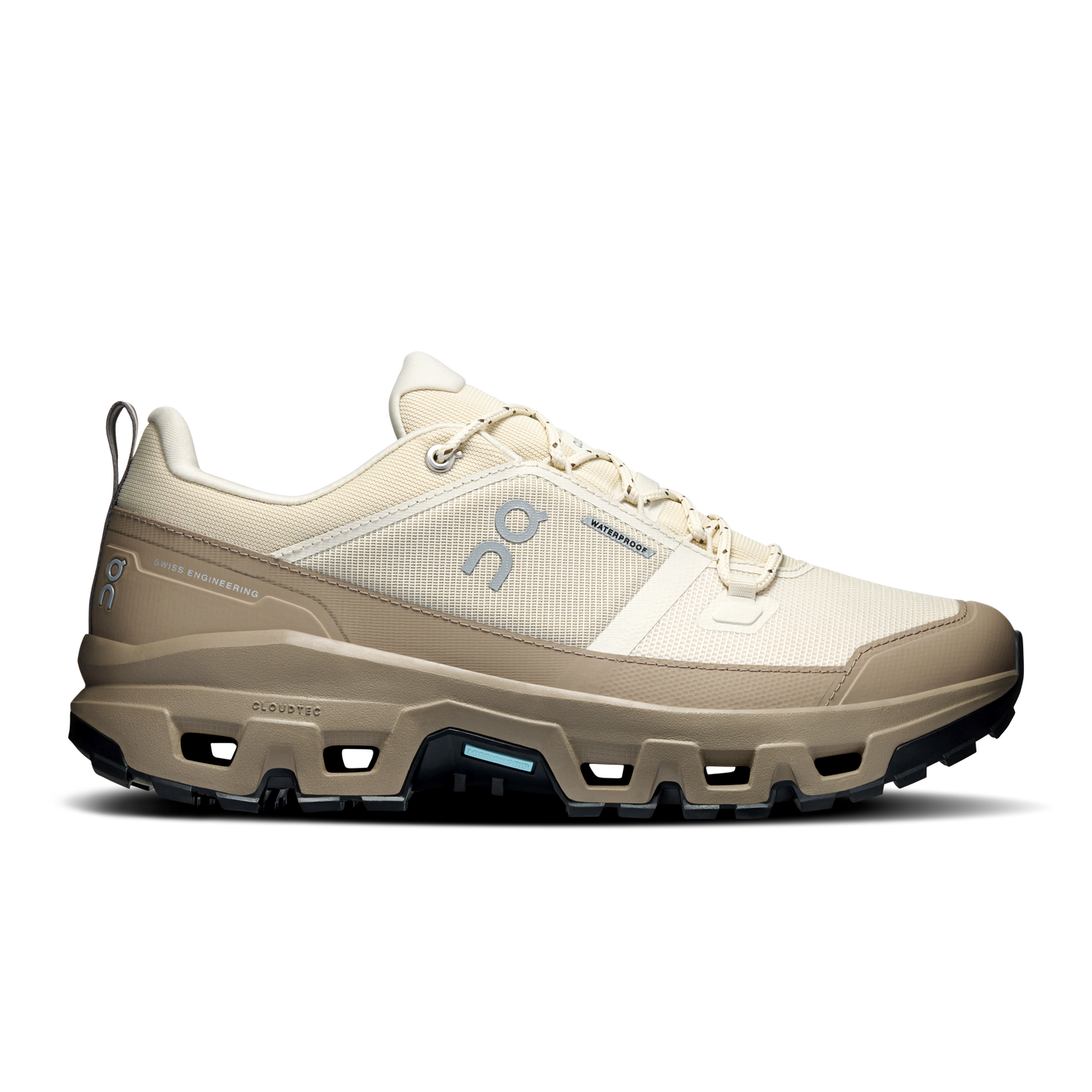 On Cloudrock Low Waterproof - Men's Fast and Light Hiking Shoe - Grain / Soba