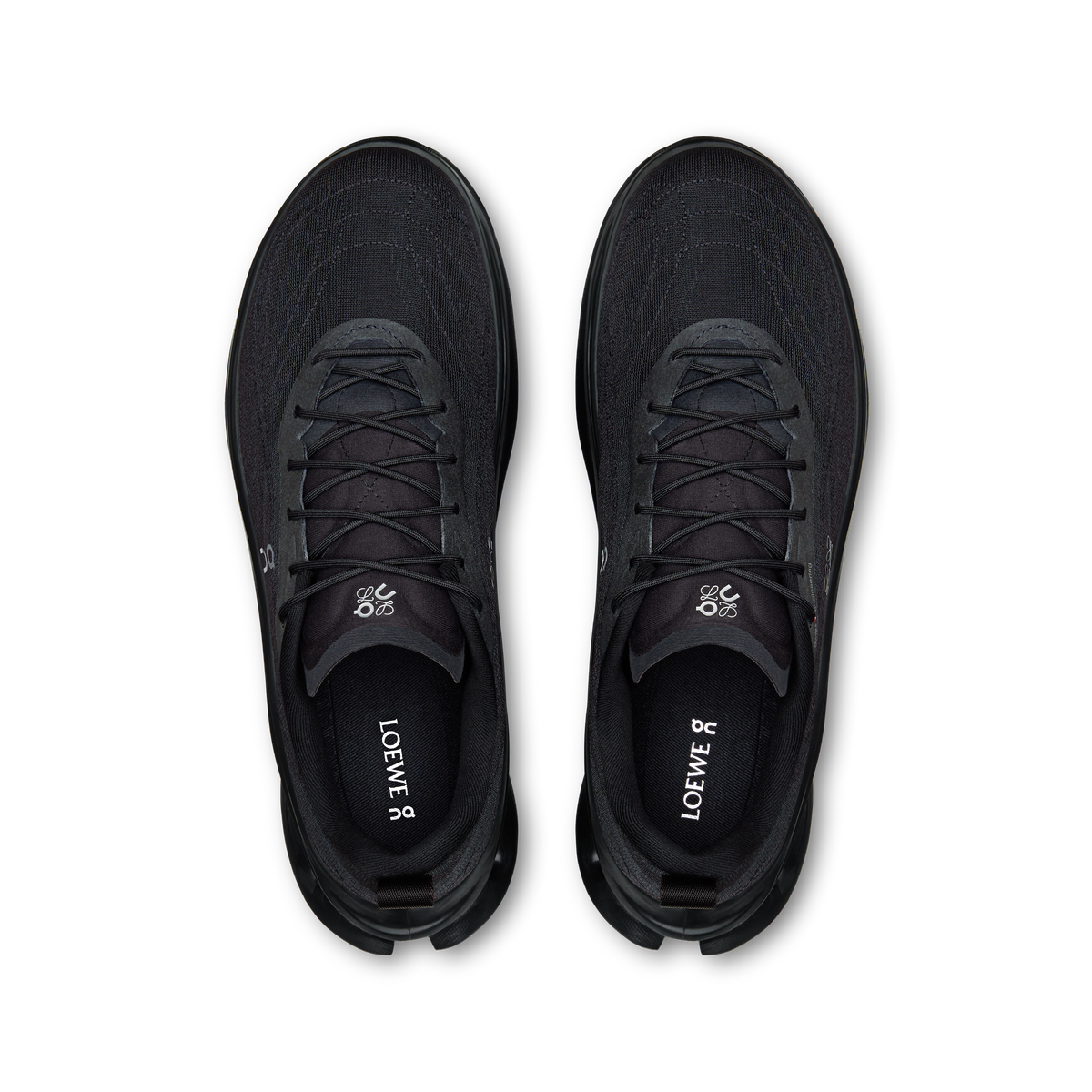 On x LOEWE Cloudtilt Cosmic Black men's sneakers - top view