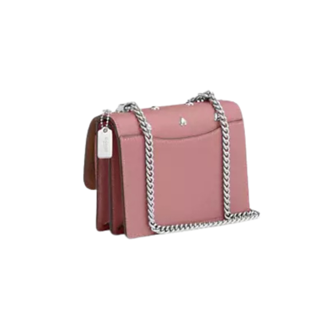 Coach Women Mini Klare Crossbody Bag in Signature Canvas – With Heart Rivets
