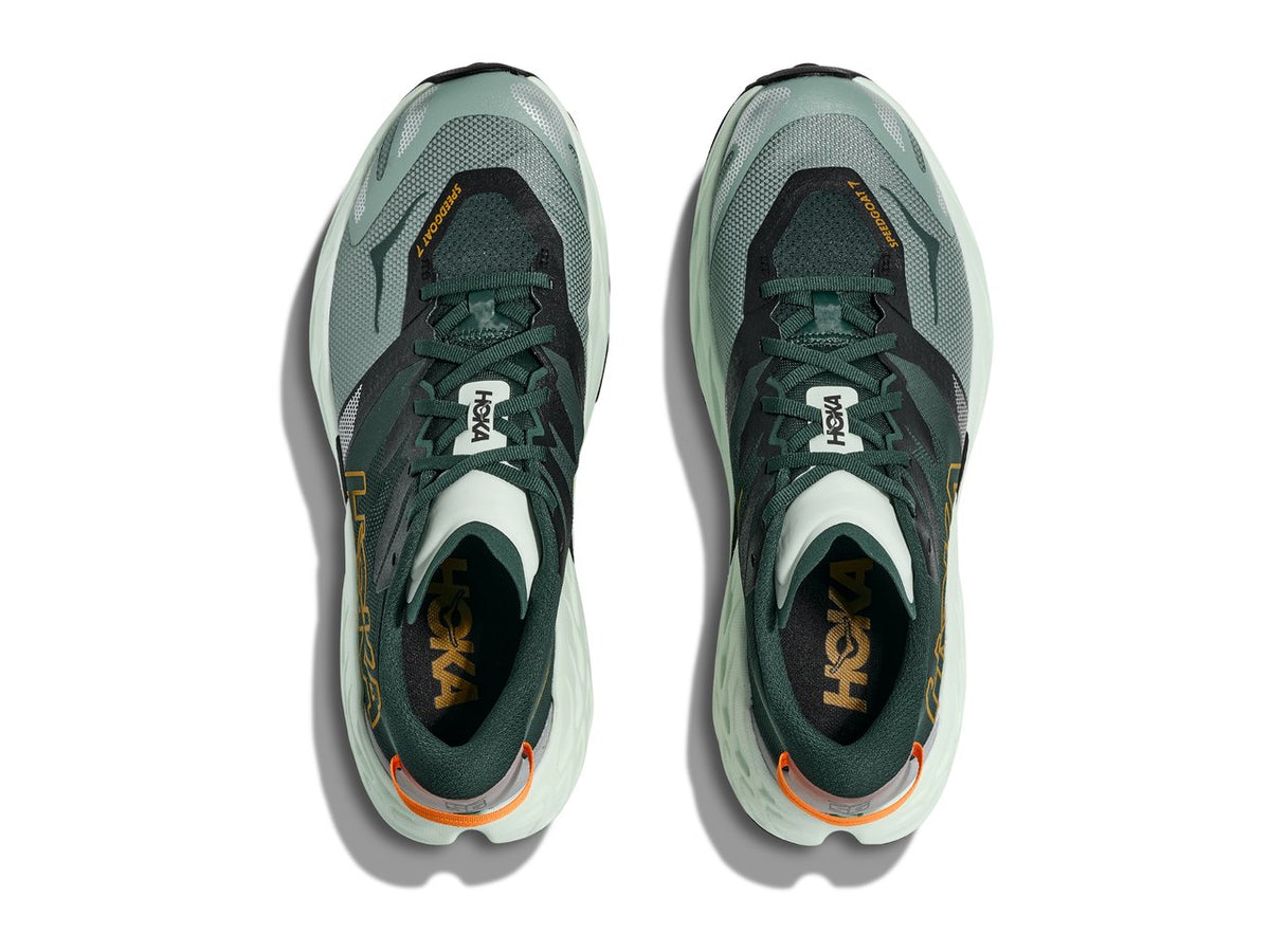 HOKA Speedgoat 7 Men's Trail Running Shoes - Bay Leaf / Sea Glass - Image 2