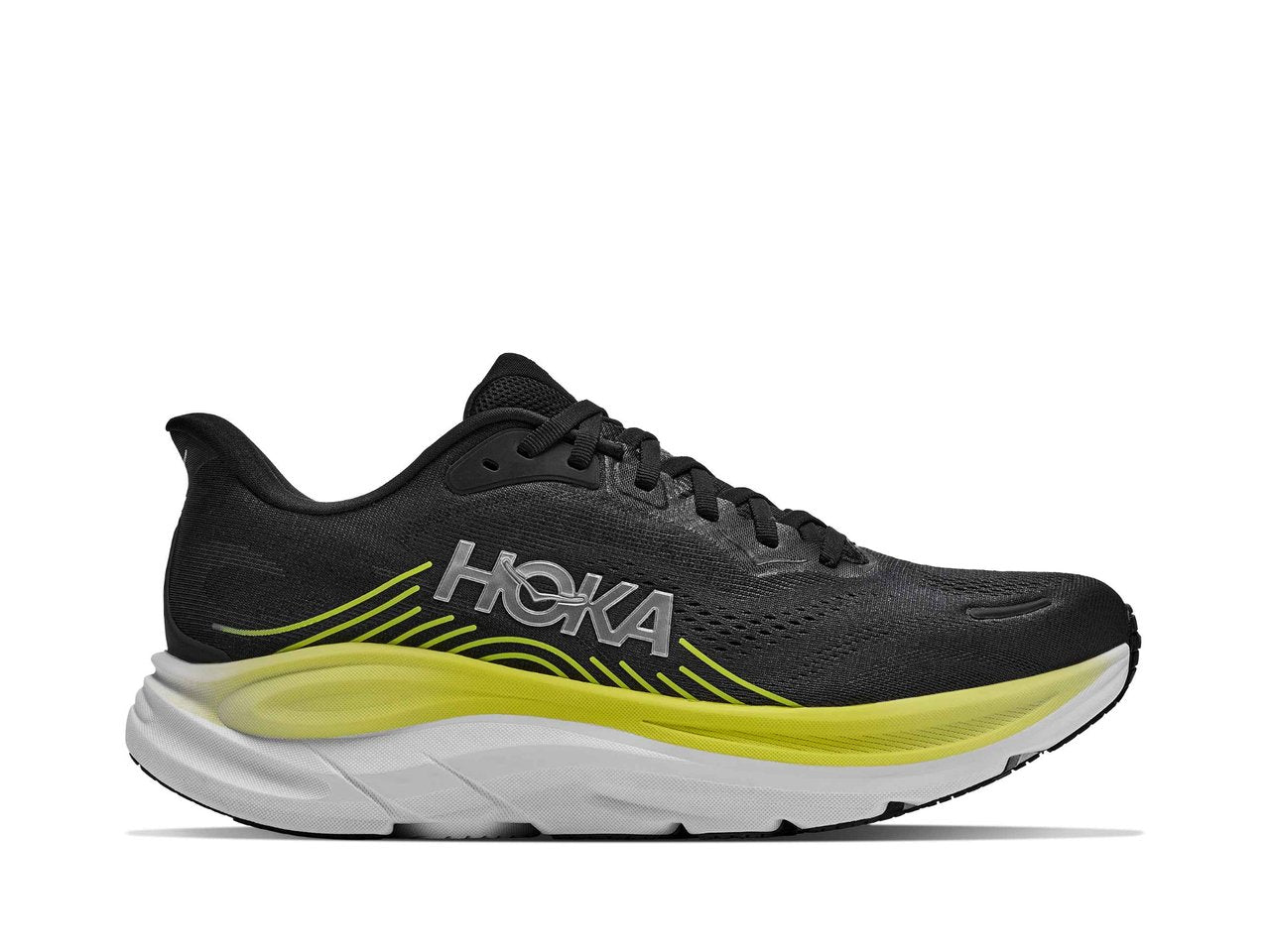 HOKA Clifton 11 Men's Running Shoes - Black / Cosmic Grey