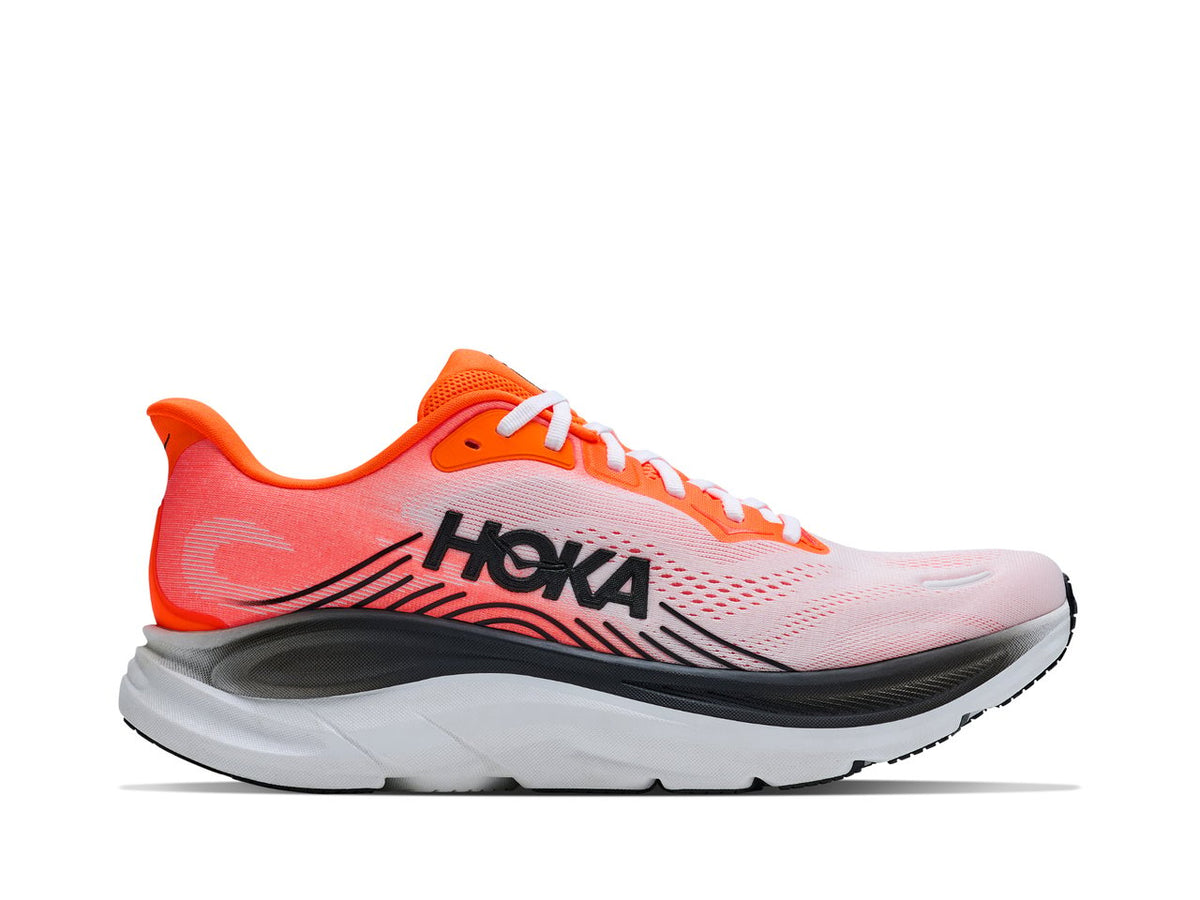 HOKA Clifton 11 Men's Running Shoes - Neon Tangerine / Frost