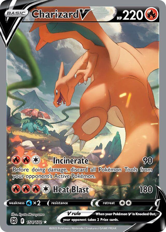 Pokemon TCG Charizard V 154/172 Brilliant Stars Near Mint