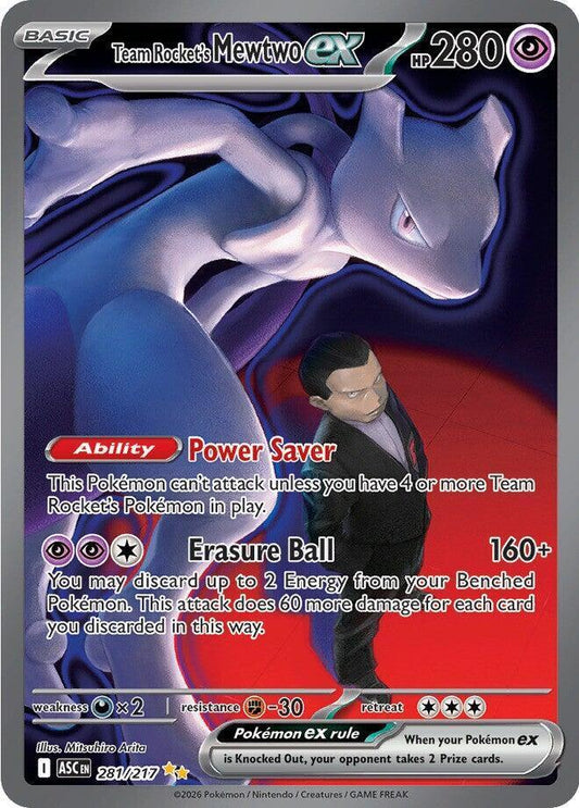 Team Rocket's Mewtwo ex 281/217 – Ascended Heroes SIR