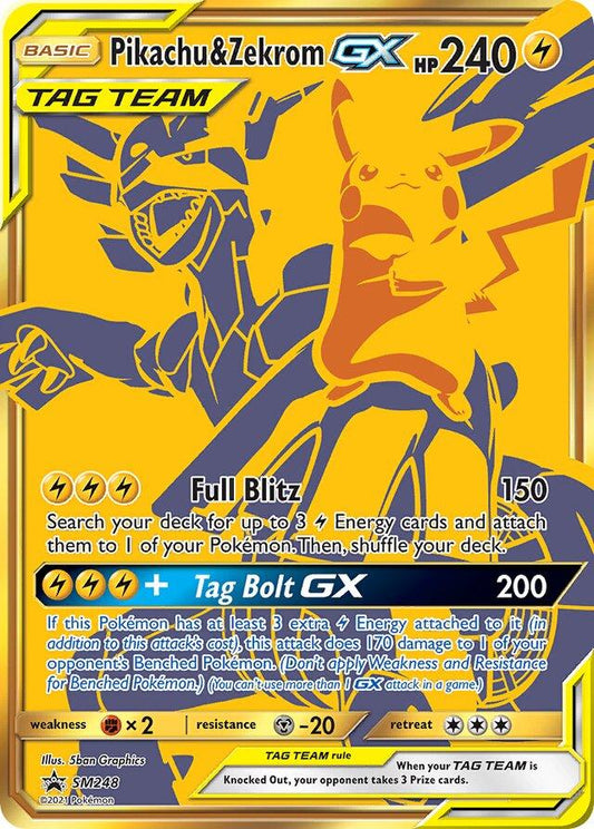 Pikachu & Zekrom-GX SM248 Promo - Near Mint