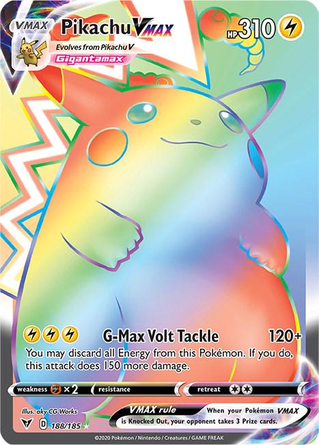 Pokemon TCG Pikachu VMAX 188/185 Near Mint