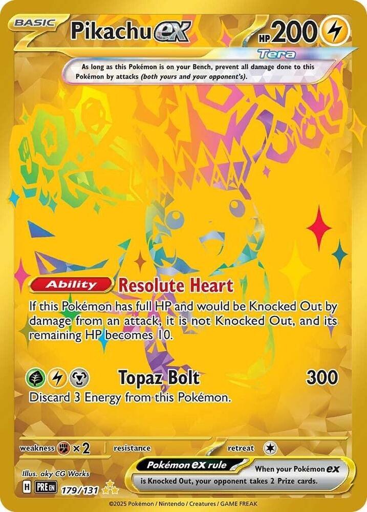 Pikachu ex 179/131 – Prismatic Evolutions