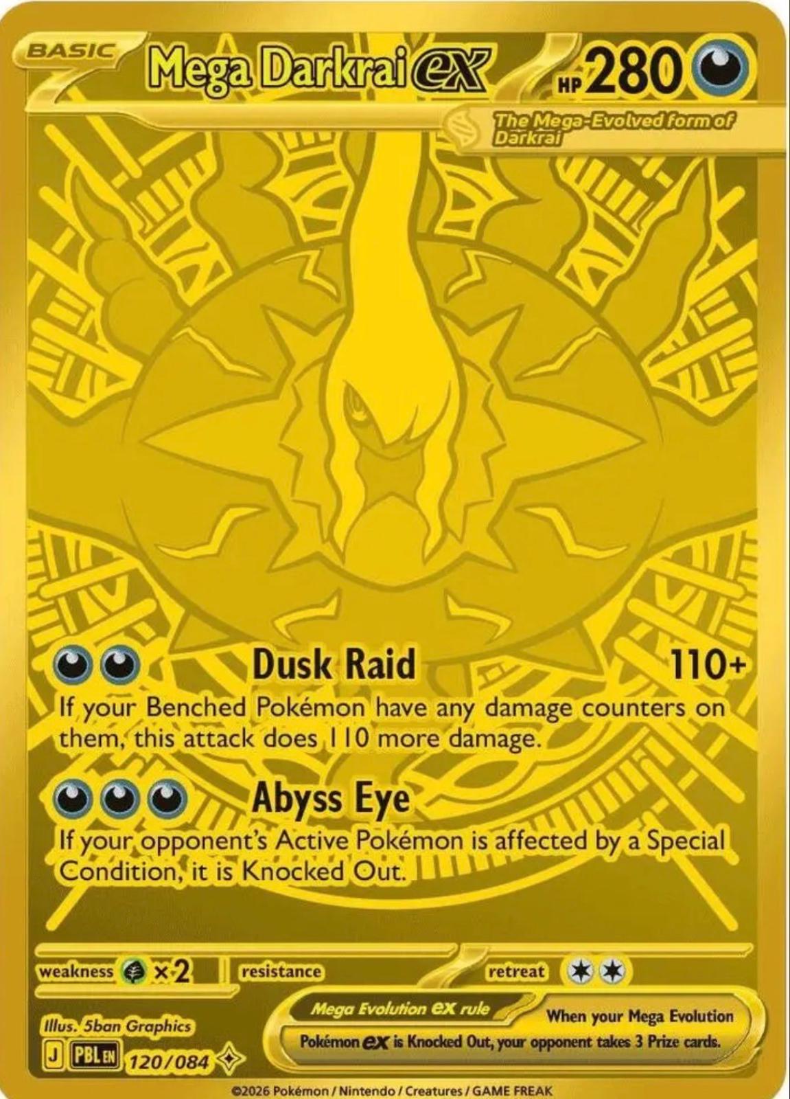 Mega Darkrai ex 120/084 – Pitch Black