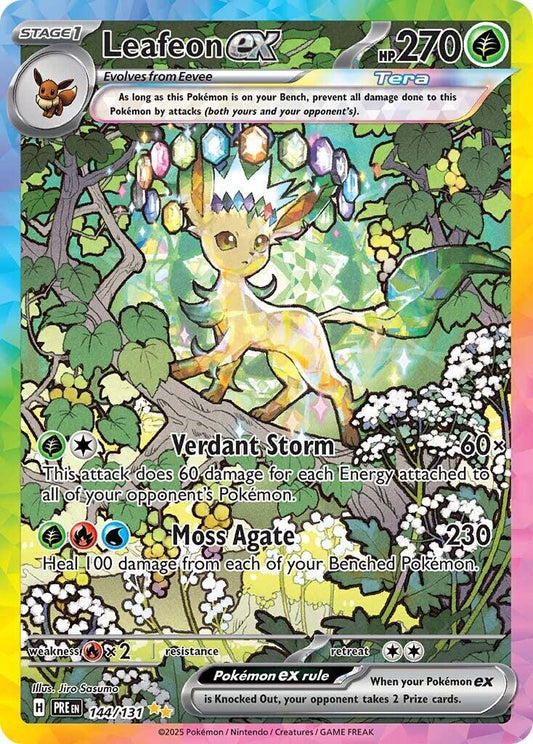 Leafeon ex 144/131 – Prismatic Evolutions | English | Ready to Ship