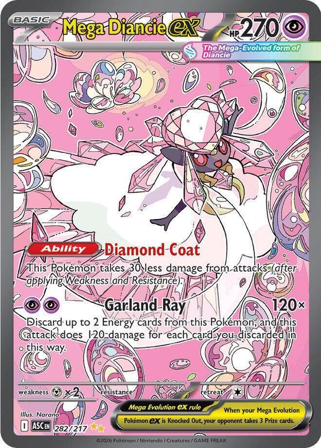 Mega Diancie ex 282/217 – TAG 10 GEM MINT
