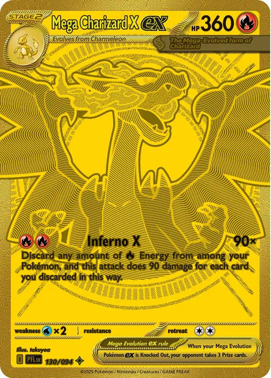 Mega Charizard X ex 130/094 – Phantasmal Flames – Mega Hyper Rare