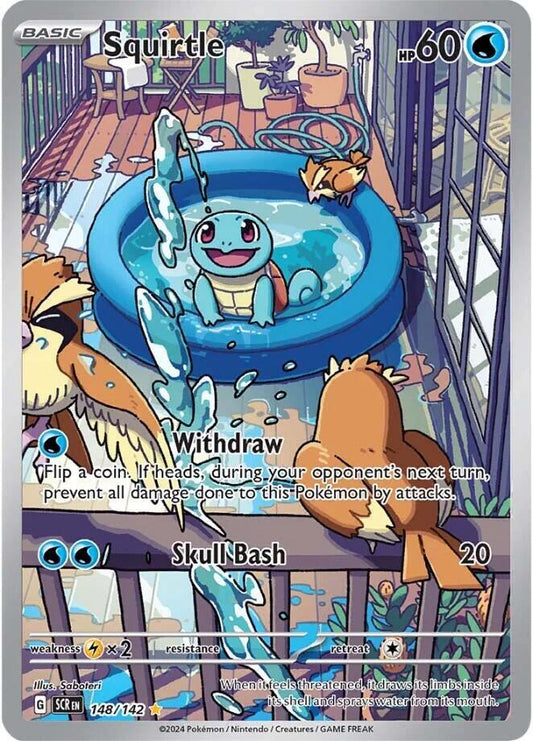PSA 9 Mint Squirtle #148/142  – Stellar Crown Illustration Rare