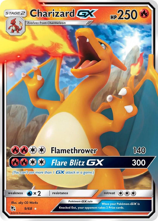 Charizard GX 9/68 – Hidden Fates – PSA 10