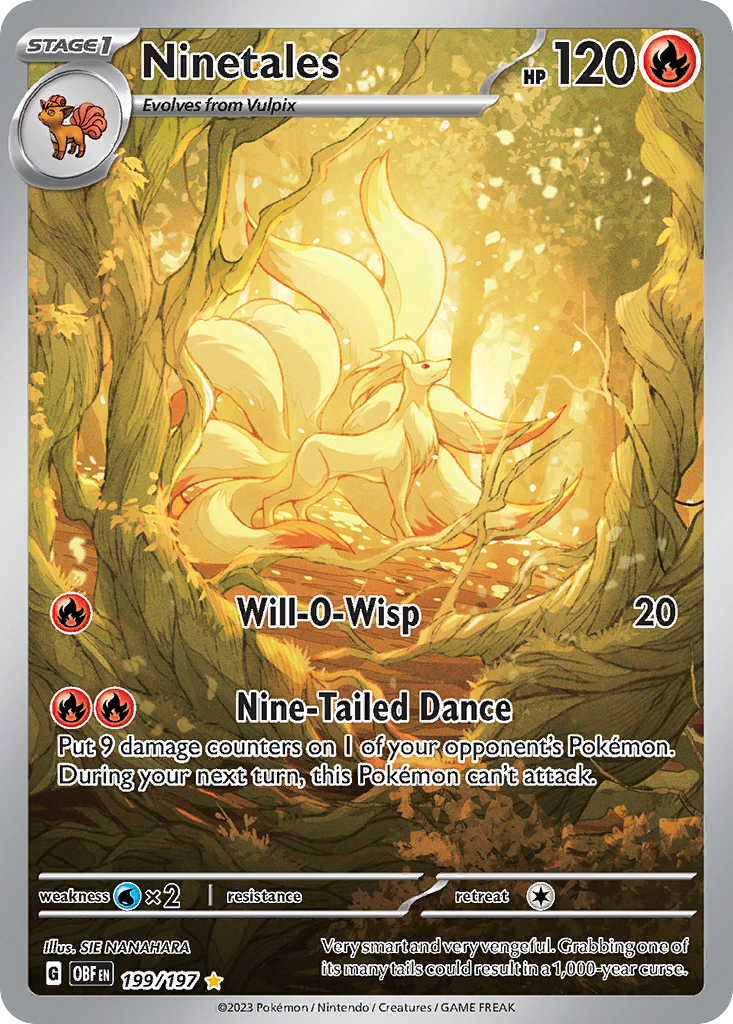 Ninetales 199/197 Pokemon card