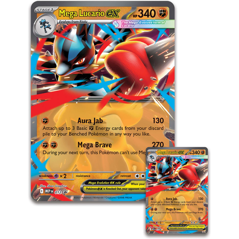 Pokémon TCG Mega Lucario ex Figure Collection – Premium Box Set