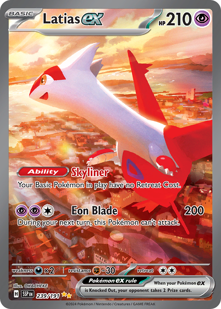 Latias ex 239/191 Pokemon card
