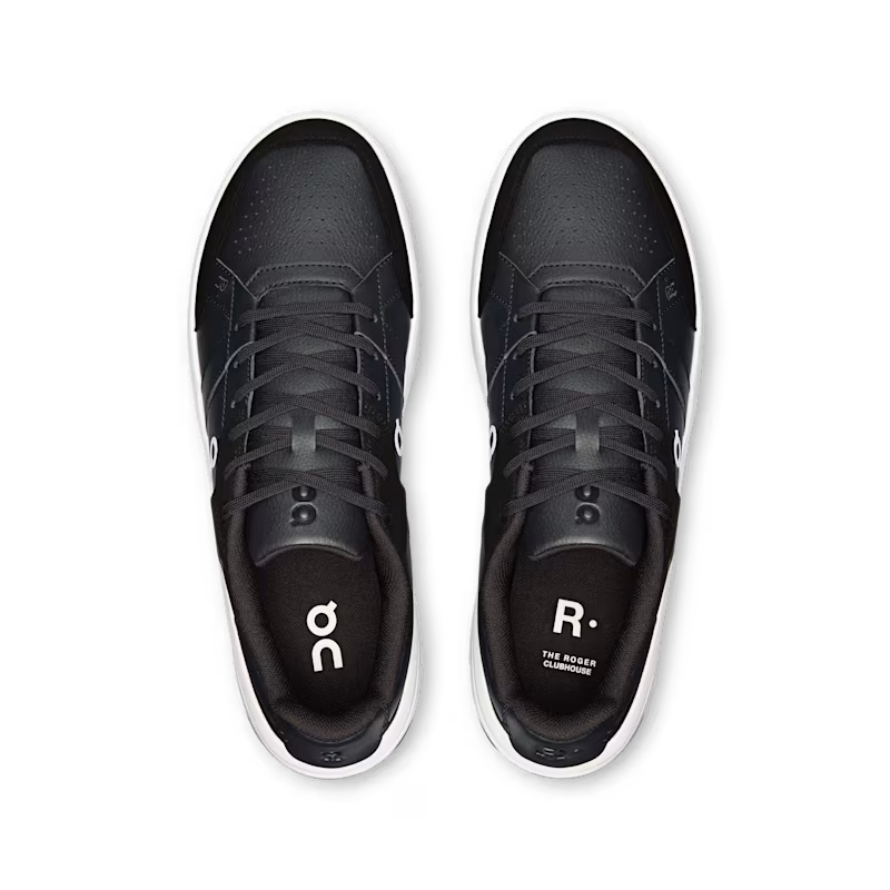 On THE ROGER Clubhouse Men's Shoes - Black White