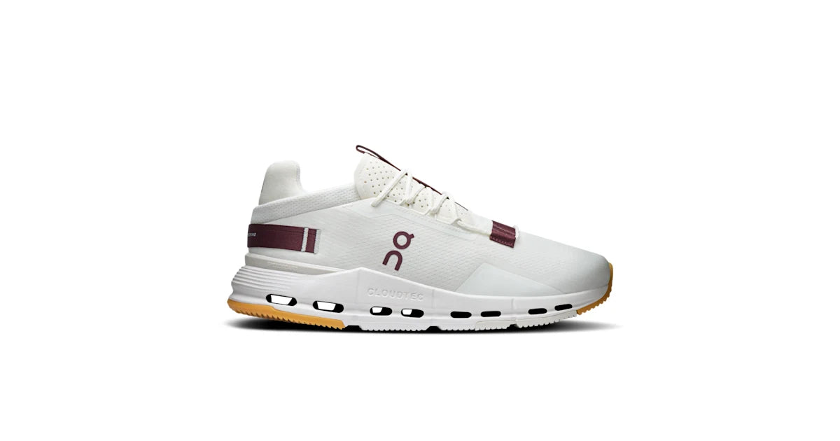On Cloudnova 2 Men's Sneaker - Ivory/Maroon