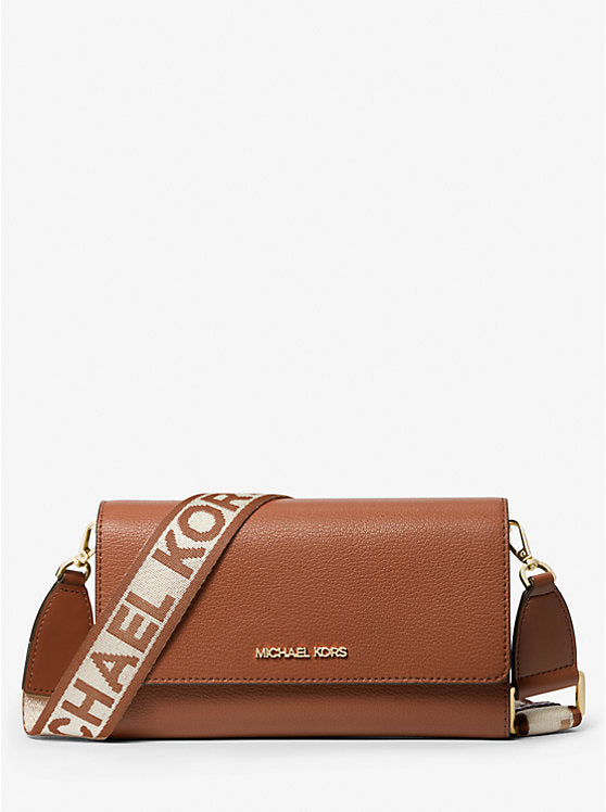 Michael Kors Jet Set Large Leather Crossbody Bag