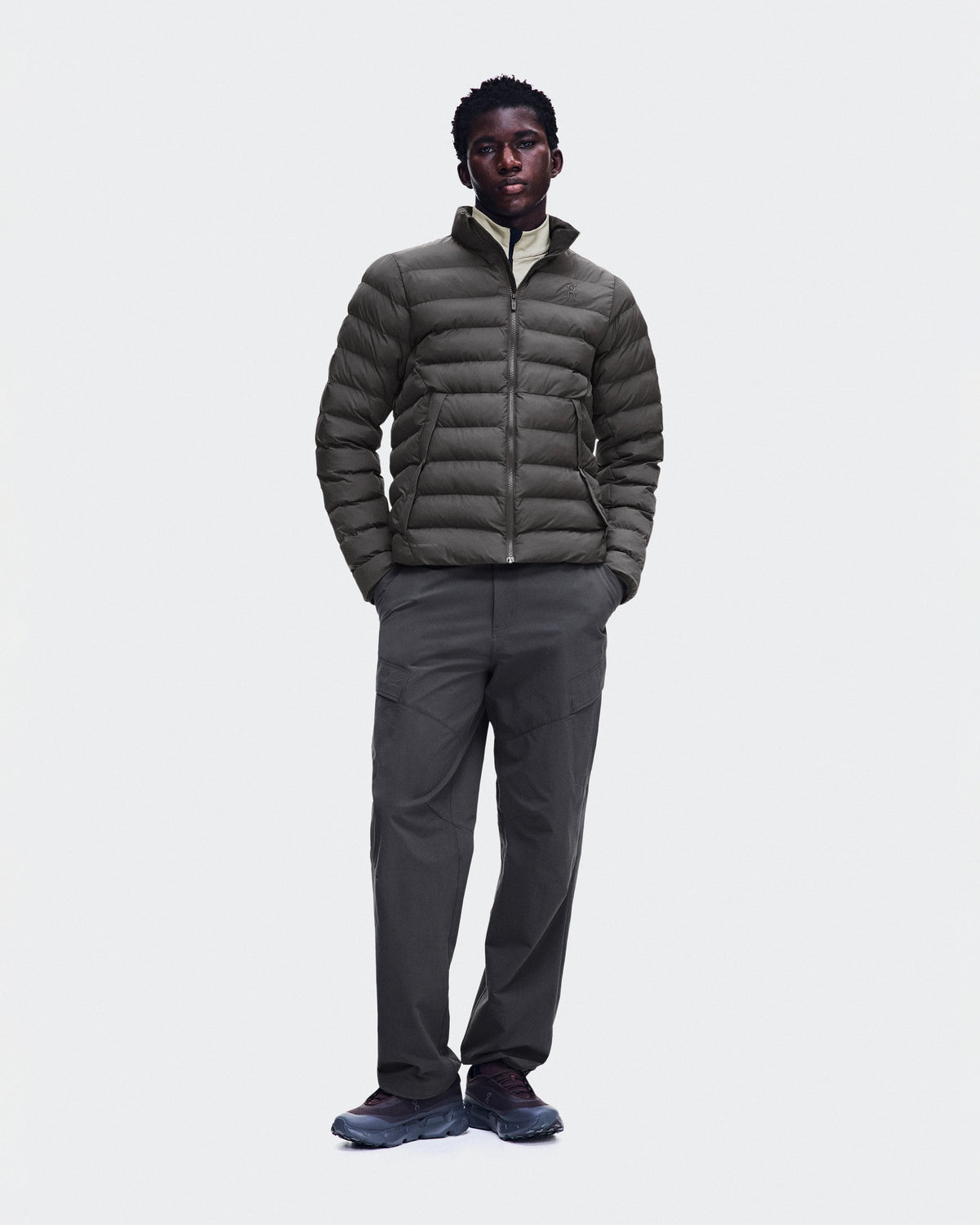 On Men's Ascent Puffer Jacket in Espresso
