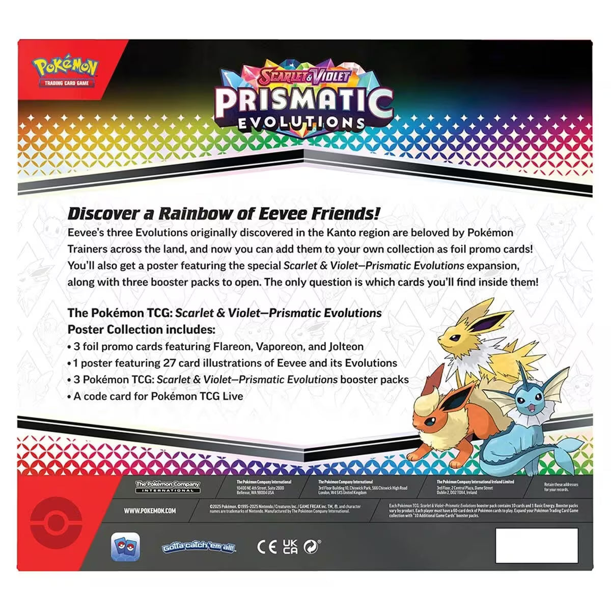 Pokémon TCG: Scarlet & Violet — Prismatic Evolutions Poster Collection