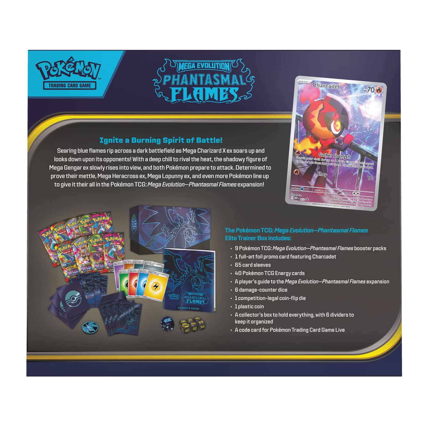 Pokémon TCG Mega Evolutions 2 – Phantasmal Flames Elite Trainer Box|Laceupclub
