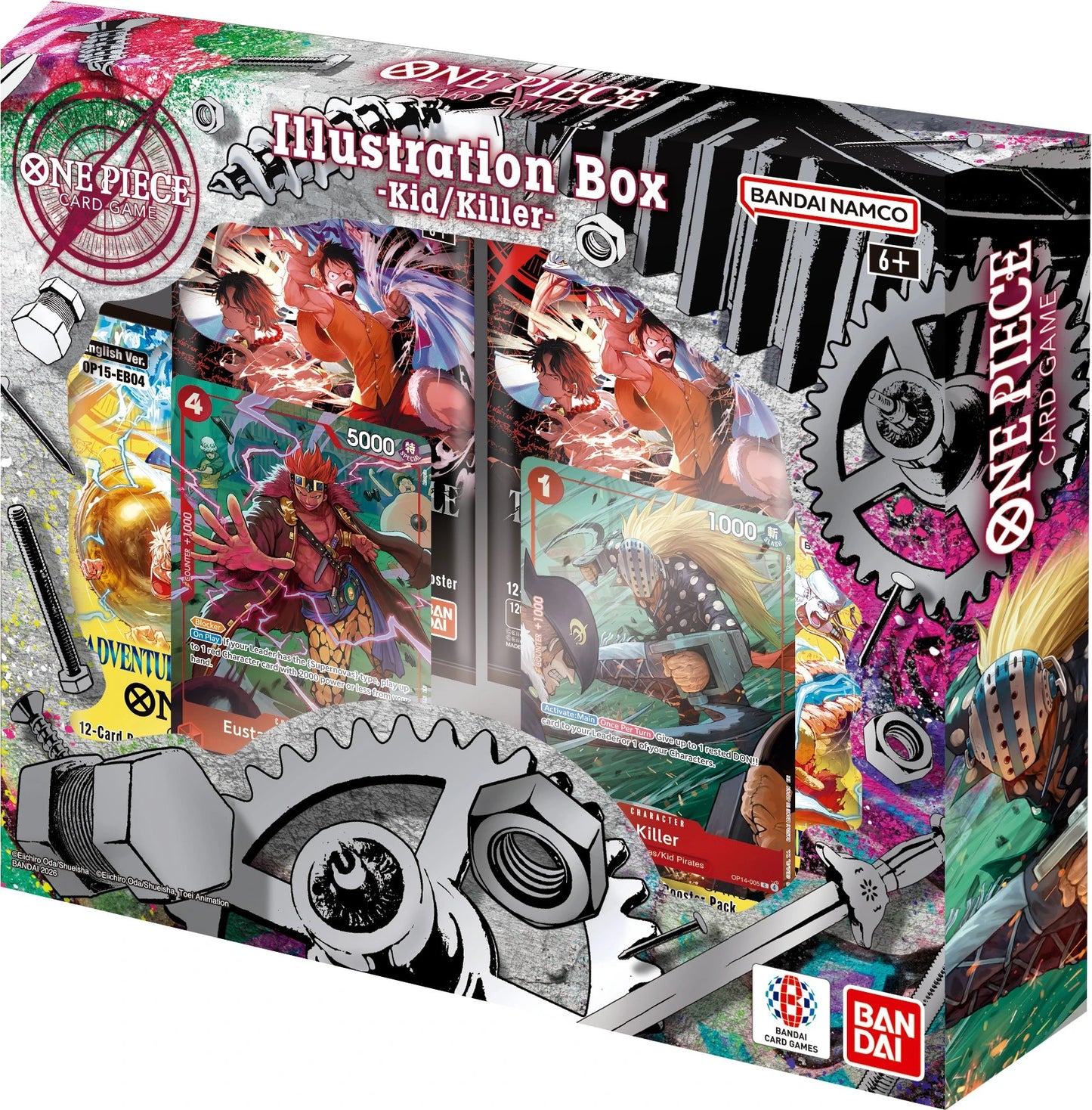 One Piece Card Game Illustration Box Vol.8 (IB-08) – 4 Boosters + 2 Promo Cards