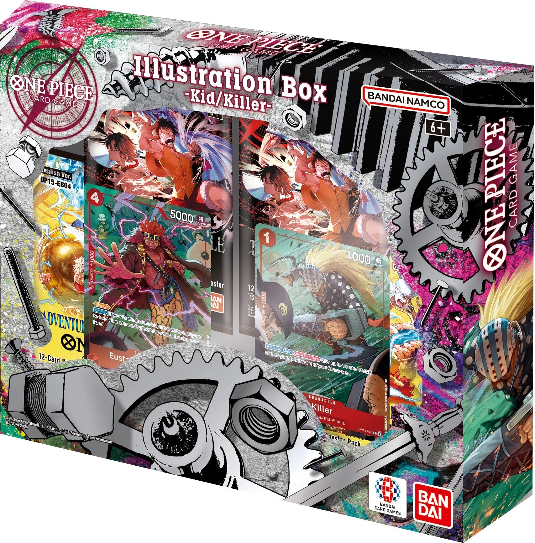 One Piece Card Game Illustration Box Vol.8 (IB-08) – 4 Boosters + 2 Promo Cards