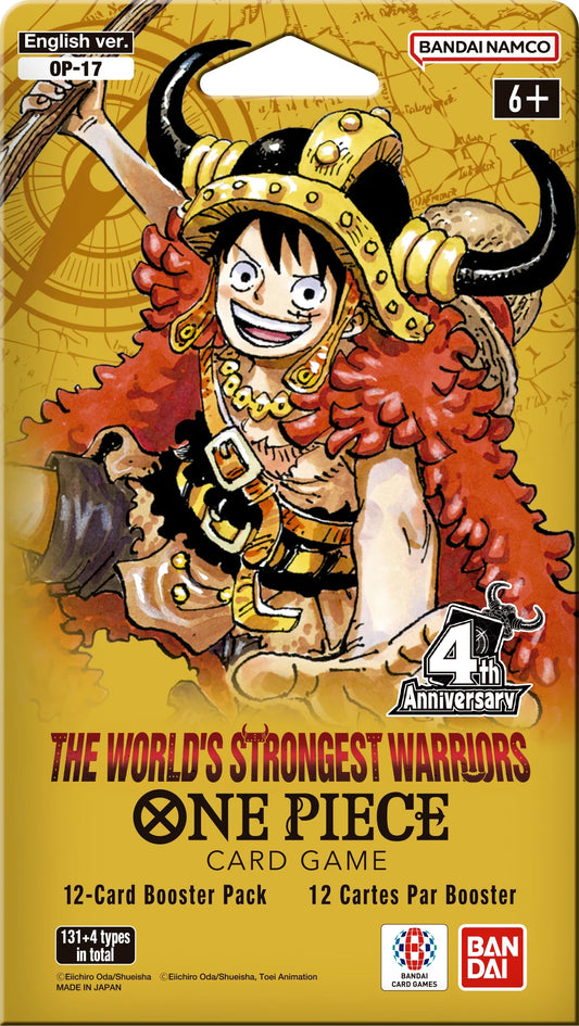 One Piece Card Game OP-17 The World's Strongest Warriors Sleeved Blister Booster Pack - English