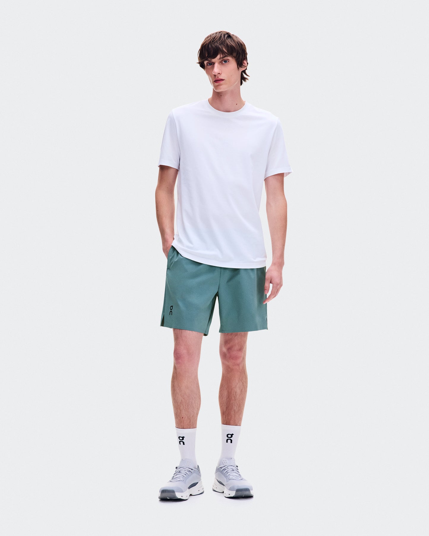 On Focus Shorts - Men's Workout Shorts - Agave