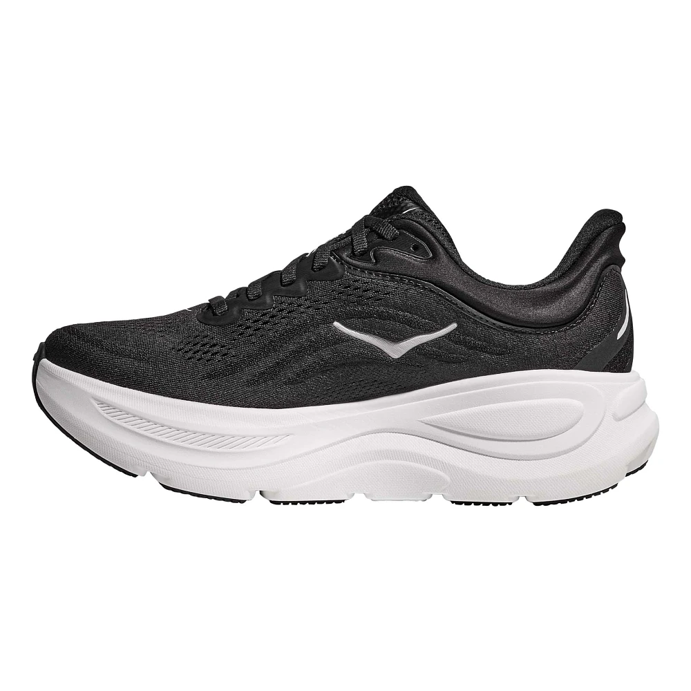 HOKA Bondi 9 Men's Running Shoes - Black/White